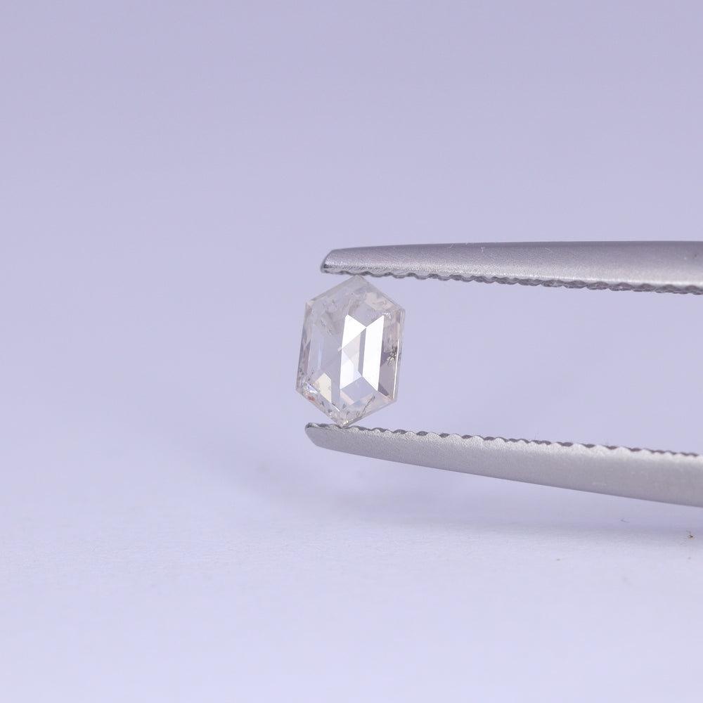 0.40ct Elongated Hexagon Salt and Pepper Diamond Loose Gemstones