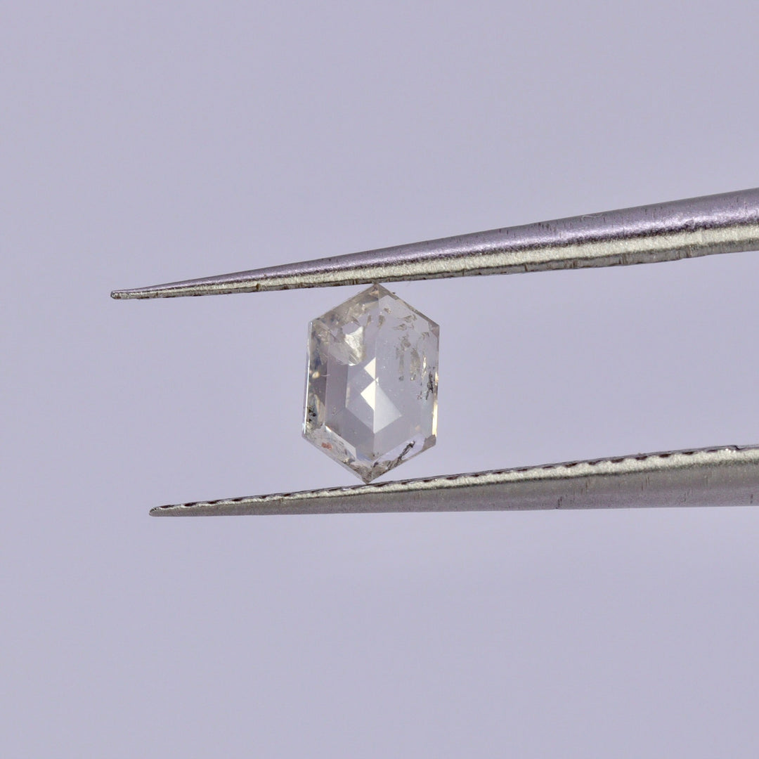 Salt and pepper diamond | 0.40ct hexagon cut Loose Gemstone