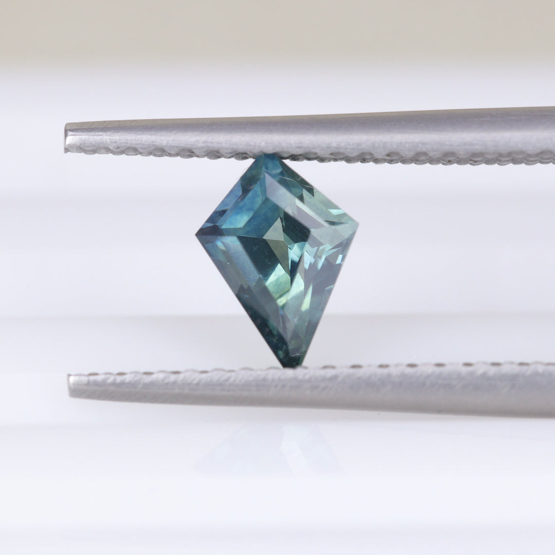 0.52ct Kite Cut Montana Blue Teal Sapphire Loose Gemstones