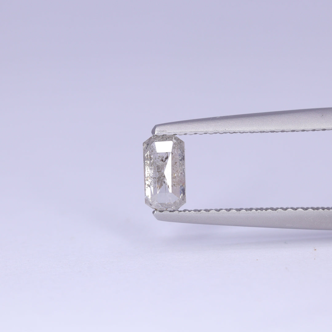 0.55ct Emerald Cut Salt and Pepper Diamond Loose Gemstones