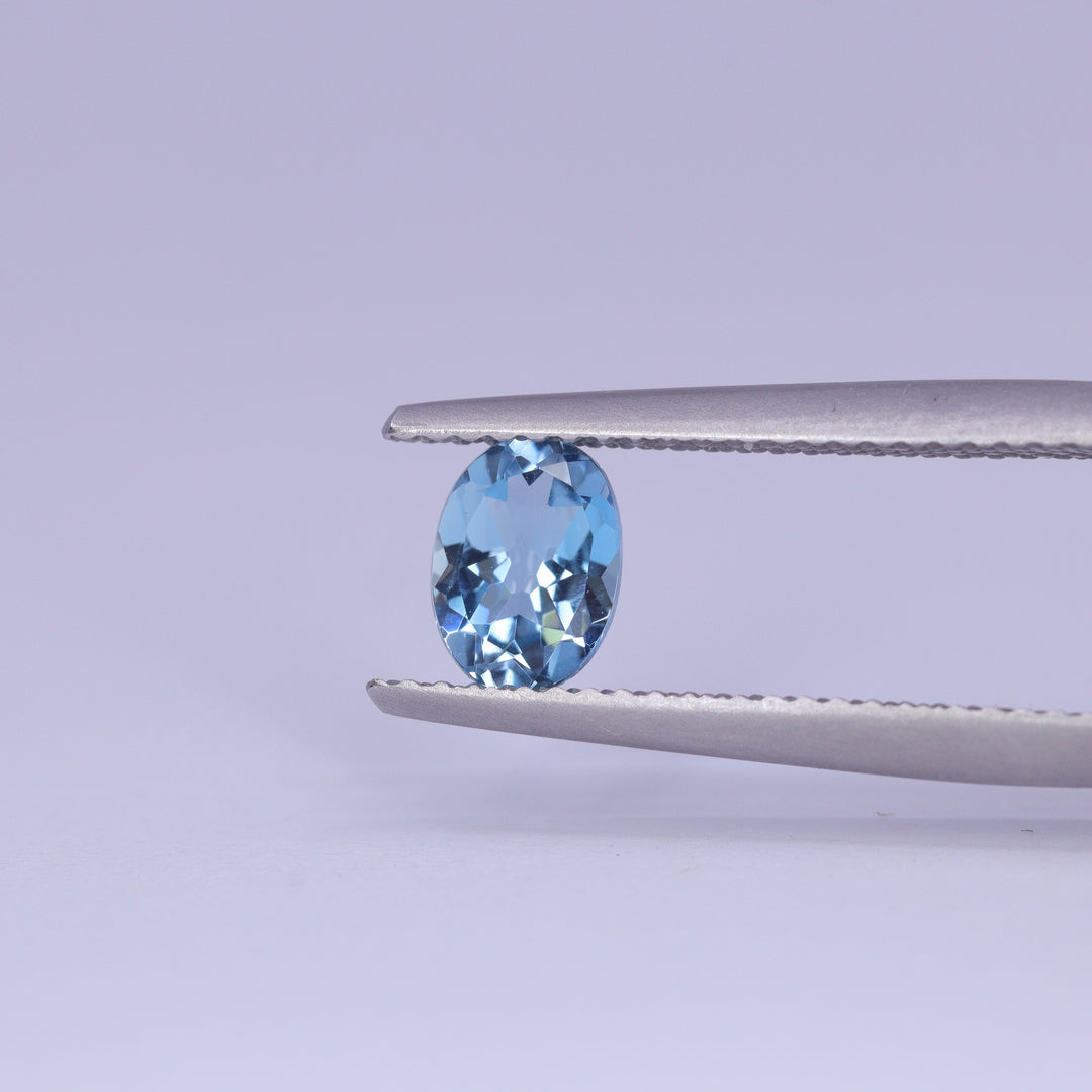 0.58ct Oval Cut Aquamarine Loose Gemstones