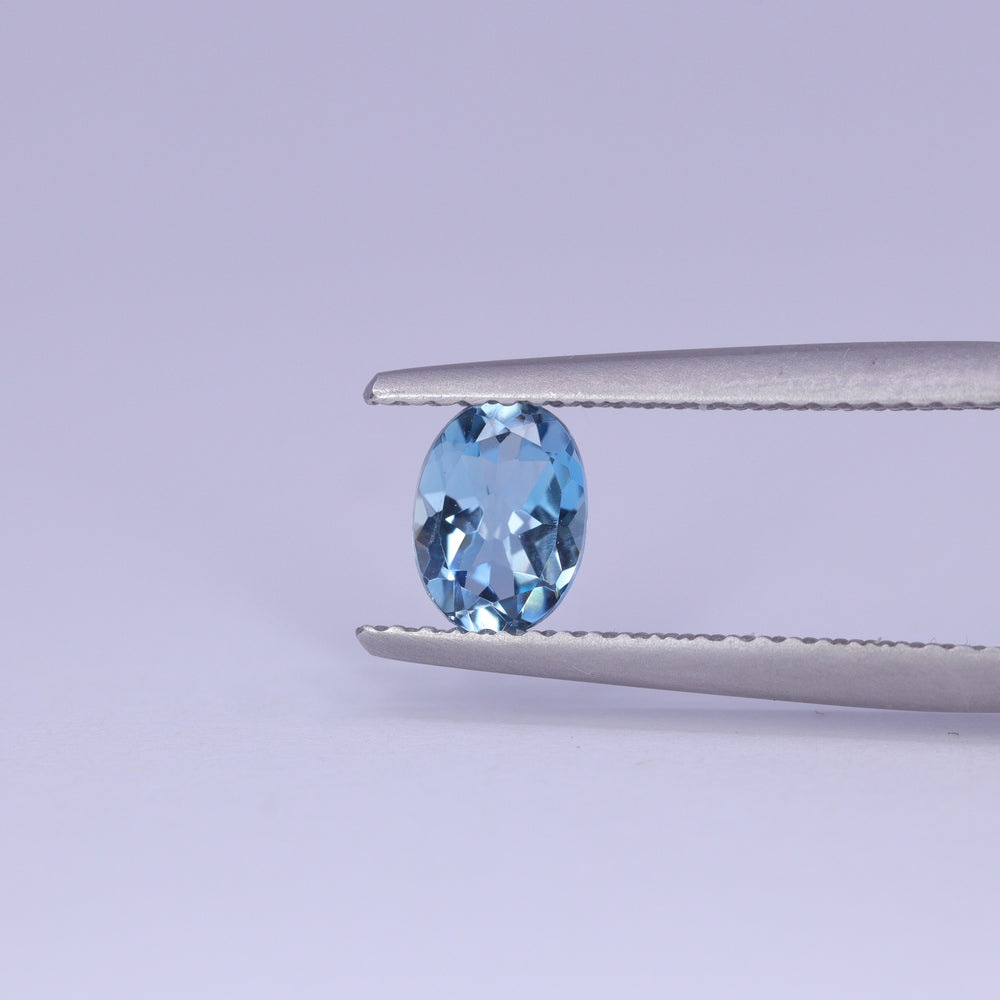 0.58ct Oval Cut Aquamarine Loose Gemstones