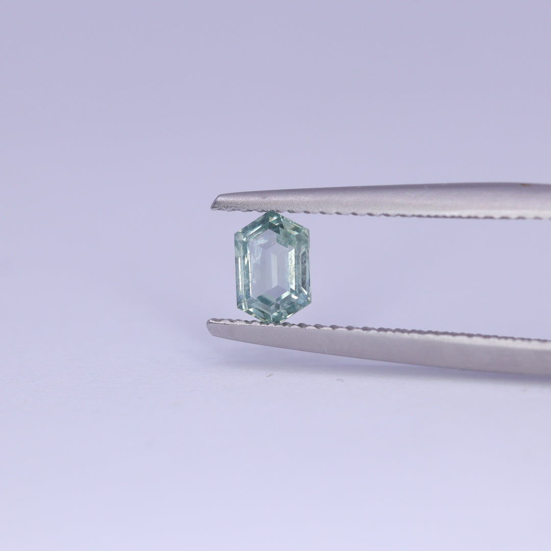 0.64ct Hexagon Cut Montana Sapphire Loose Gemstones