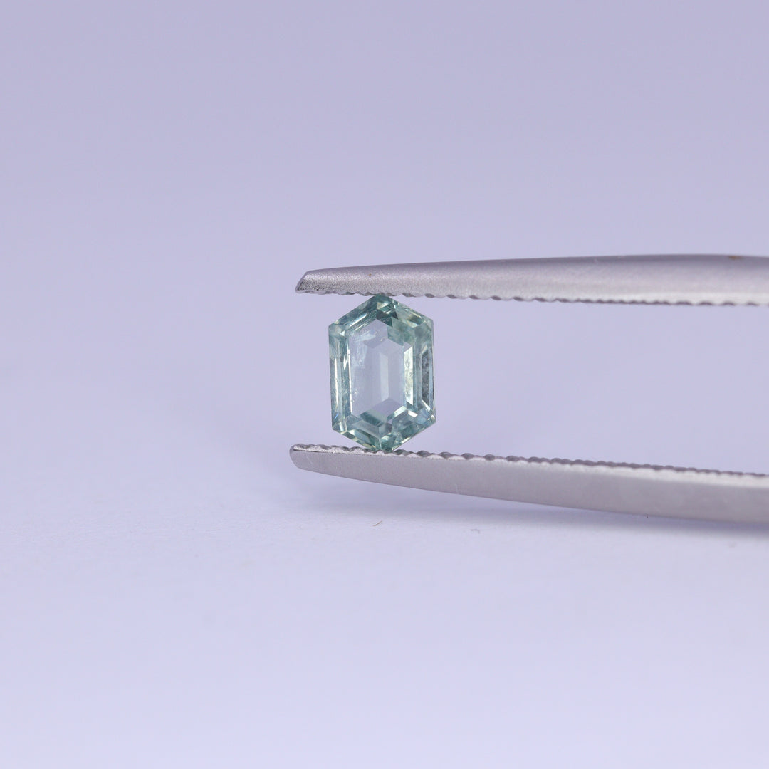 0.64ct Hexagon Cut Montana Sapphire Loose Gemstones