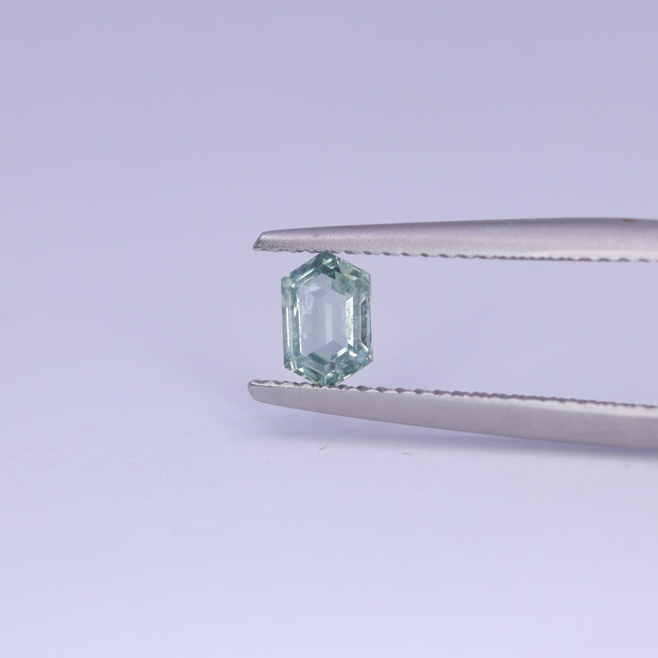 0.64ct Hexagon Cut Montana Sapphire Loose Gemstones