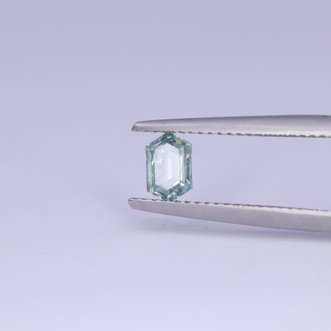 0.64ct Hexagon Cut Montana Sapphire Loose Gemstones