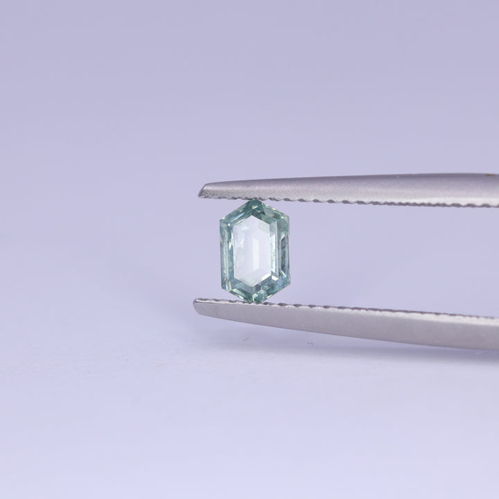 0.64ct Hexagon Cut Montana Sapphire Loose Gemstones