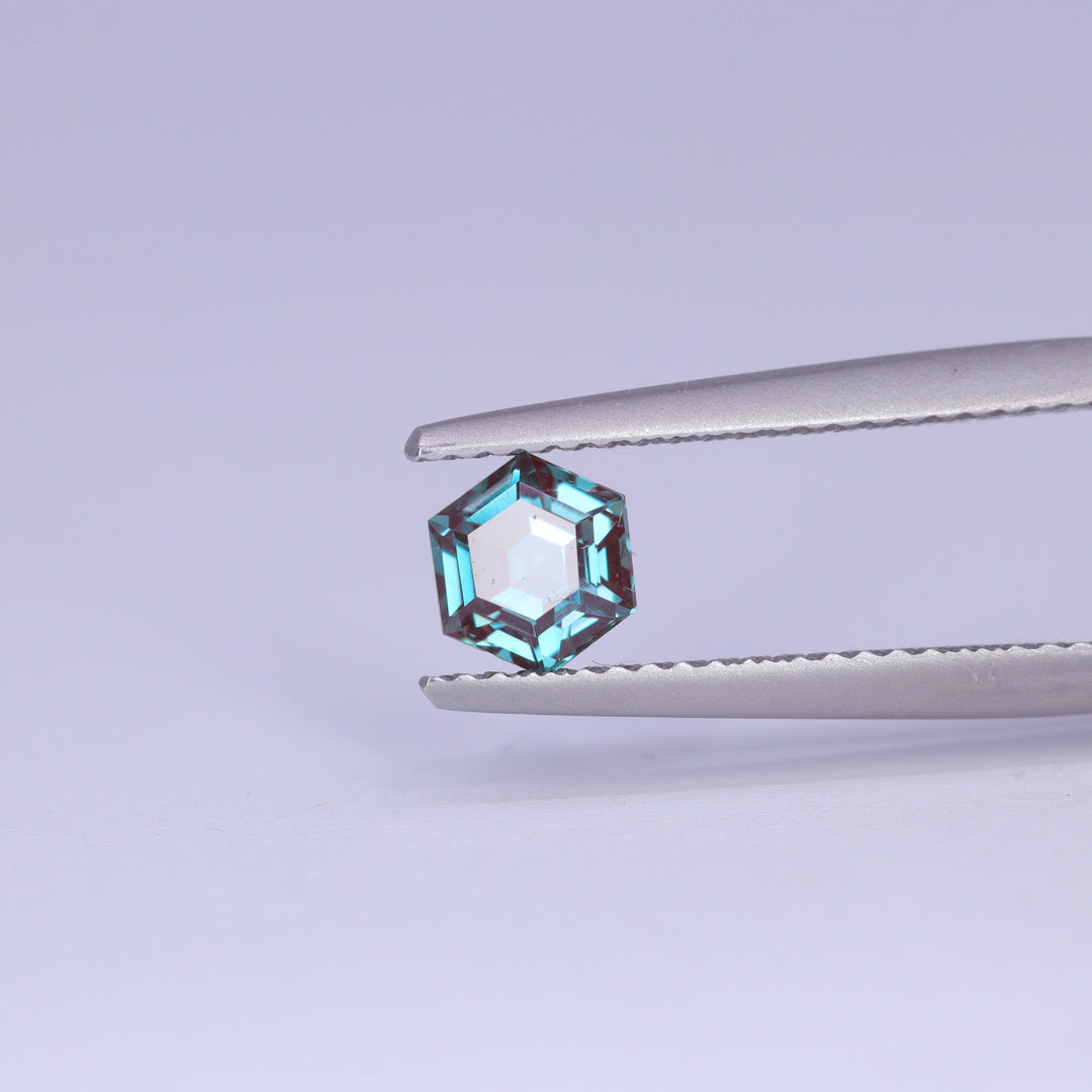 0.76ct Hexagon Cut Lab-Grown Alexandrite Loose Gemstones
