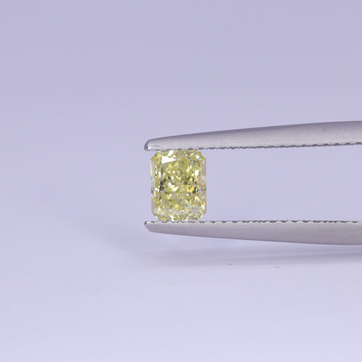 0.76ct Radiant Cut Natural Yellow Diamond, GIA Certified Loose Gemstones