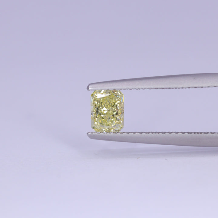0.76ct Radiant Cut Natural Yellow Diamond, GIA Certified Loose Gemstones