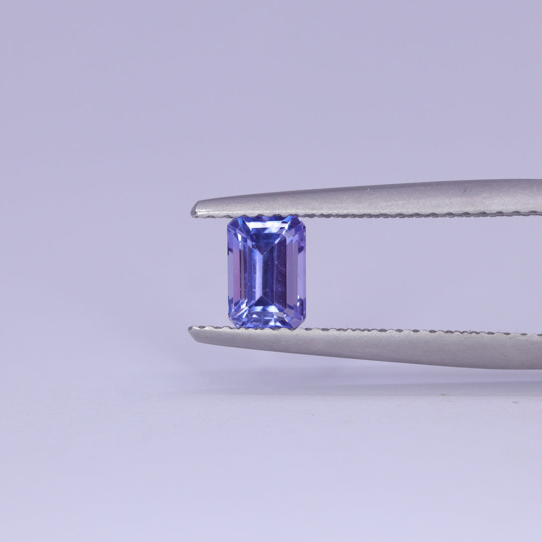 0.81ct Emerald Cut Tanzanite Loose Gemstones