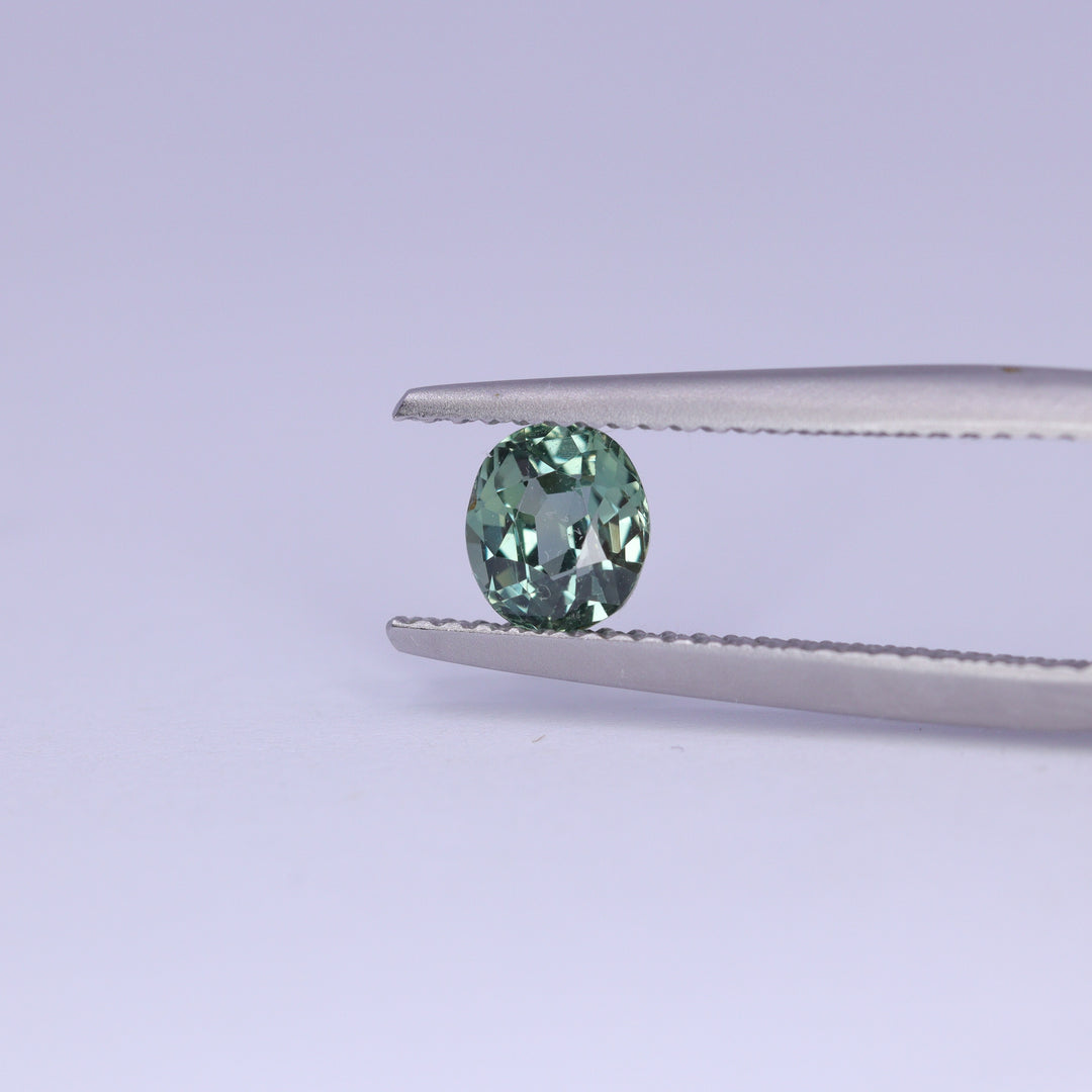 0.85ct Oval Cut Blue Green Sapphire Loose Gemstones