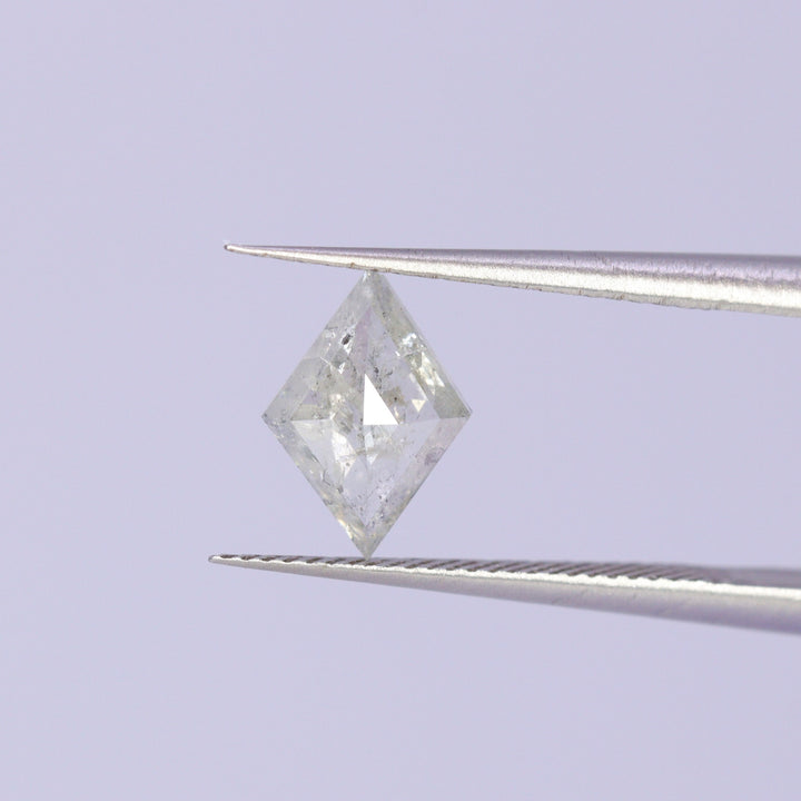 Light Salt and pepper diamond | 0.88ct  kite cut Loose Gemstone