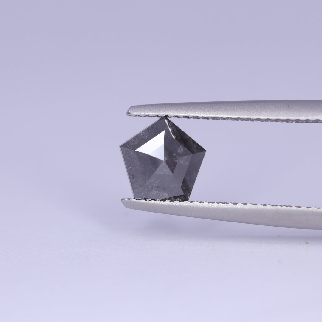 1.54ct Shield Cut Salt and Pepper Diamond Loose Gemstones