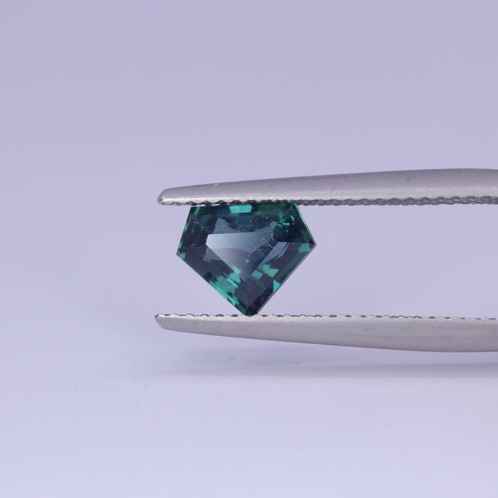 1.55ct Shield Cut Teal Sapphire Loose Gemstones