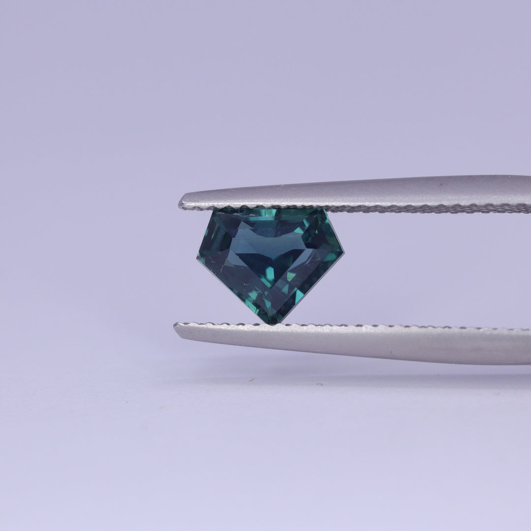 1.55ct Shield Cut Teal Sapphire Loose Gemstones