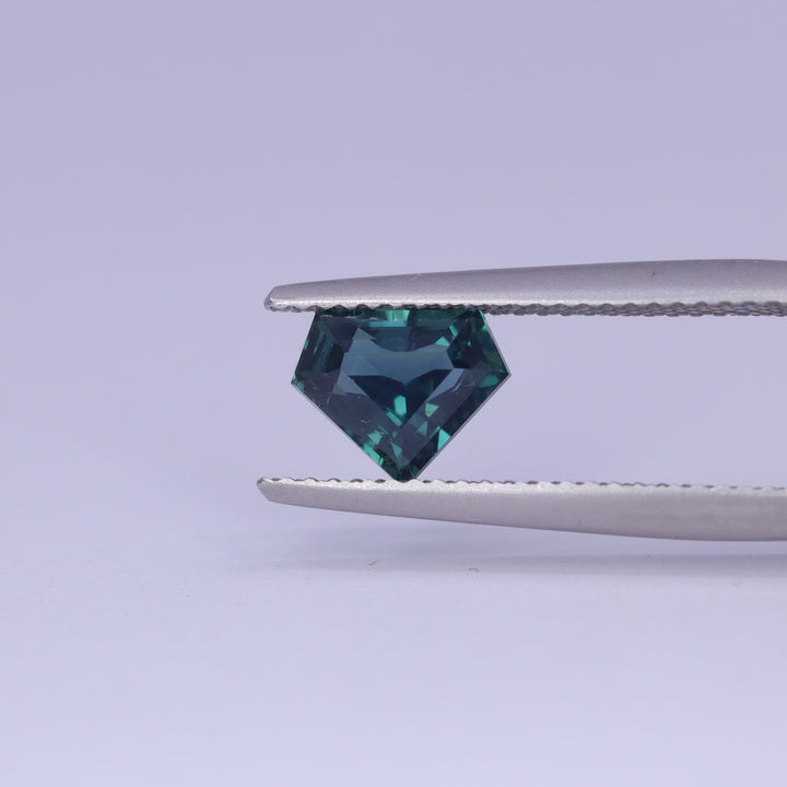 1.55ct Shield Cut Teal Sapphire Loose Gemstones