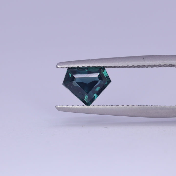1.55ct Shield Cut Teal Sapphire Loose Gemstones