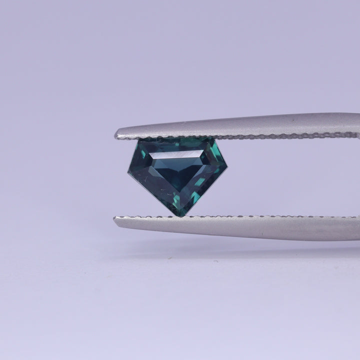 1.55ct Shield Cut Teal Sapphire Loose Gemstones