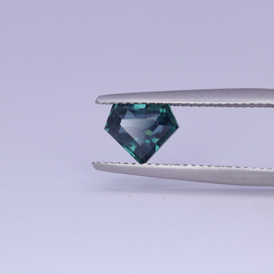 1.55ct Shield Cut Teal Sapphire Loose Gemstones
