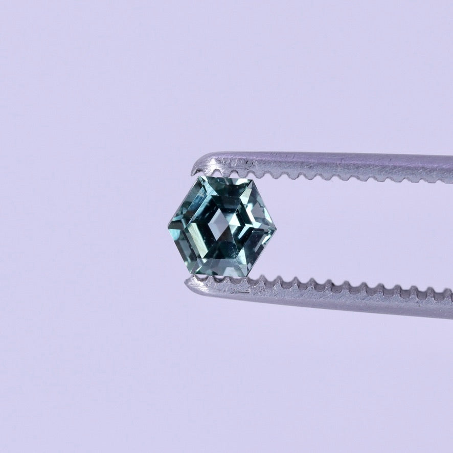 Montana Sapphire | 0.71ct Hexagon Cut, Loose Gemstone