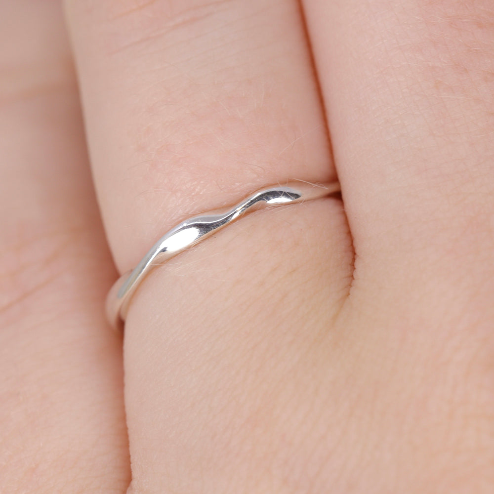 Alicia - Double Ribbon Twist Shaped Wedding Ring - Made-to-Order Wedding Rings - Made-to-Order