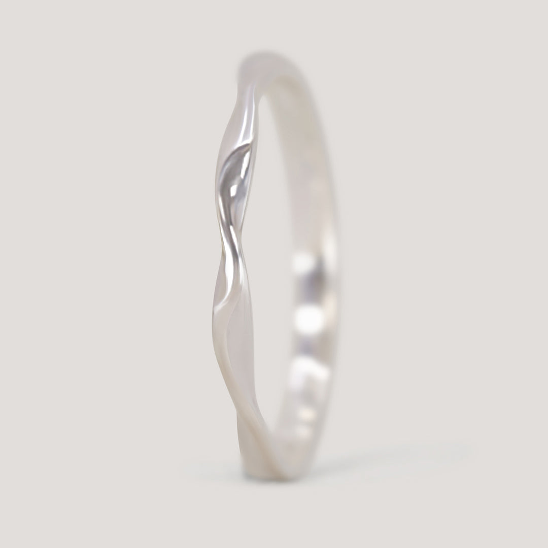 Alicia - Double Ribbon Twist Shaped Wedding Ring - Made-to-Order Wedding Rings - Made-to-Order