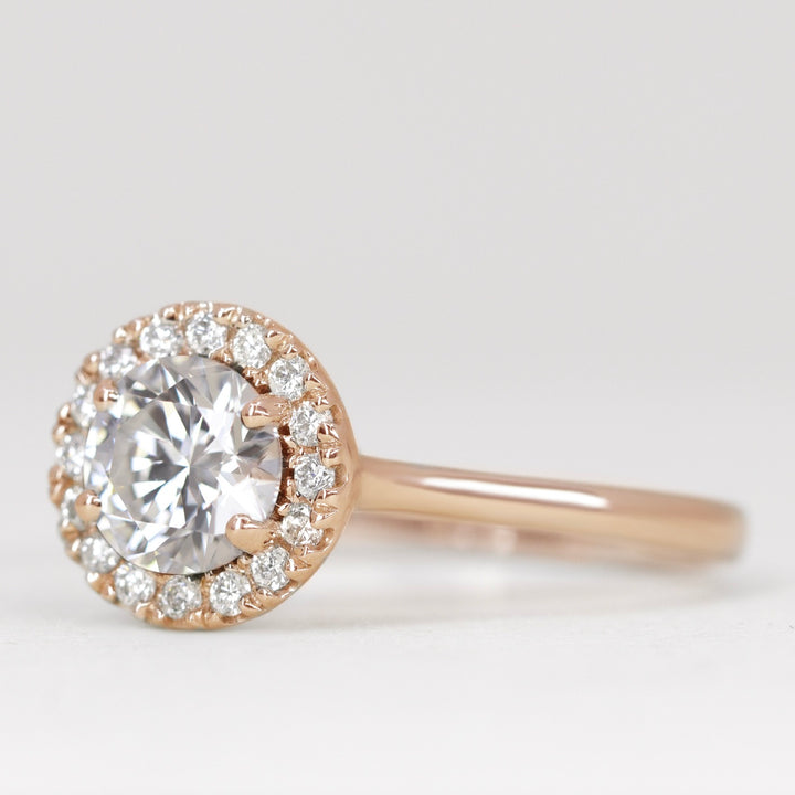 April - Round Classic Halo Engagement Ring Setting