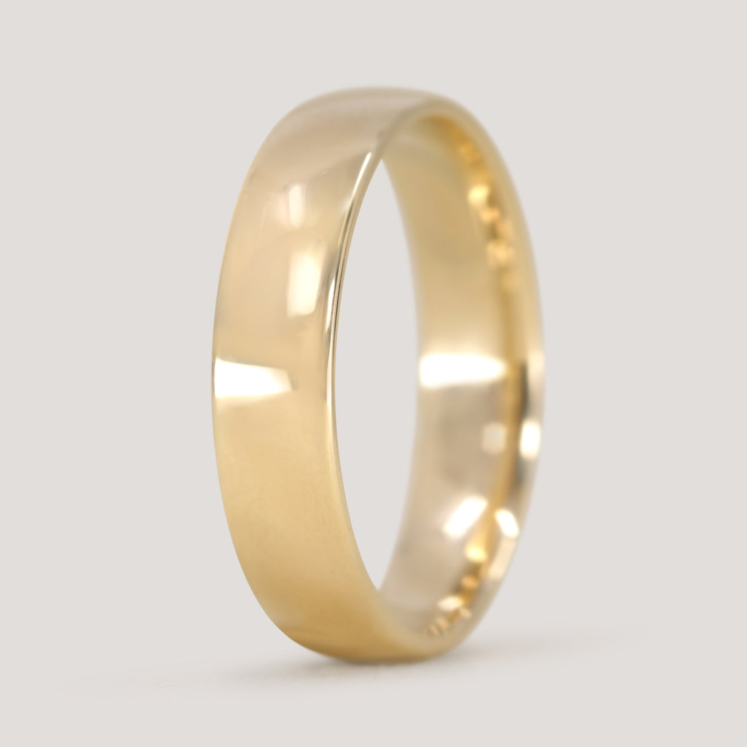 Arlo - Light Court Polished Wedding Ring - Made-to-Order Wedding Rings - Made-to-Order