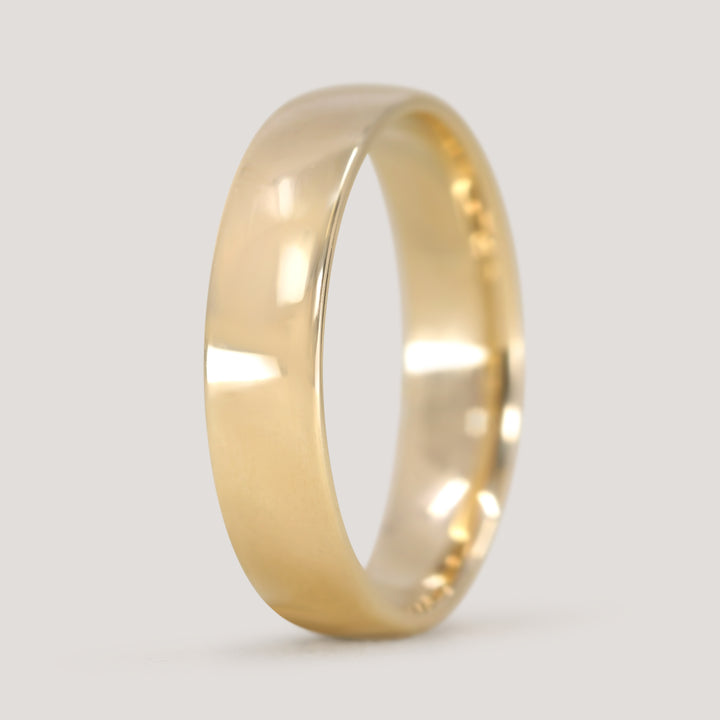 Arlo - Light Court Polished Wedding Ring - Made-to-Order Wedding Rings - Made-to-Order