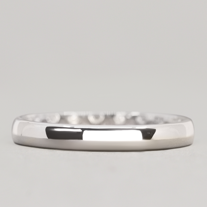 Barnaby - Hidden Pattern Honeycomb Slim Wedding Ring - Made-to-Order Wedding Rings - Wide