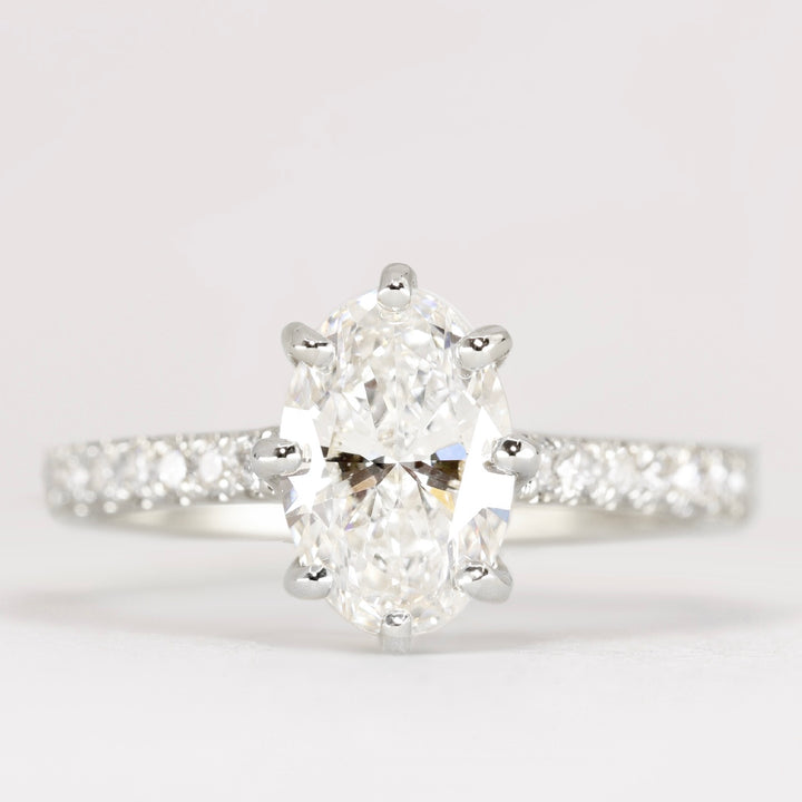 Carmen - Oval Cut Solitaire Engagement Ring Setting
