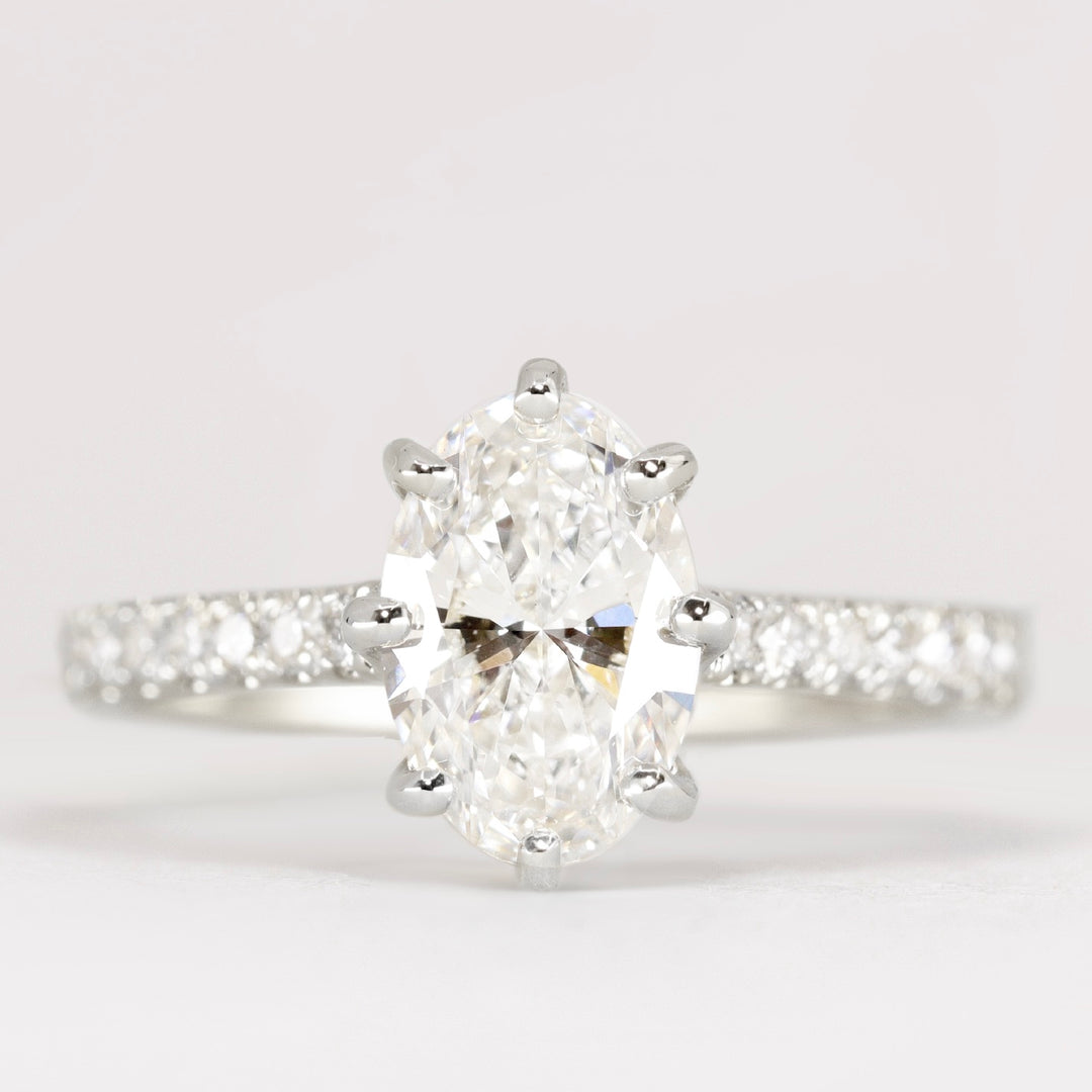 Carmen - Oval Cut Solitaire Engagement Ring Setting