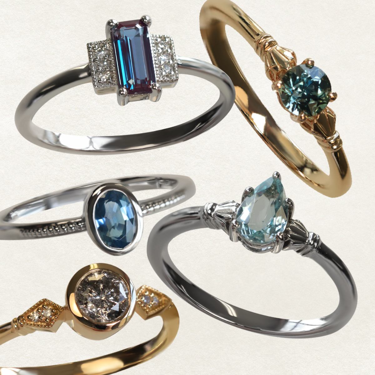 dainty engagement rings