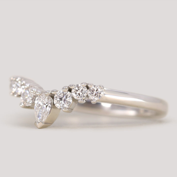 Emma - Diamond Tiara Wedding Ring - Made-to-Order Wedding Rings - Made-to-Order