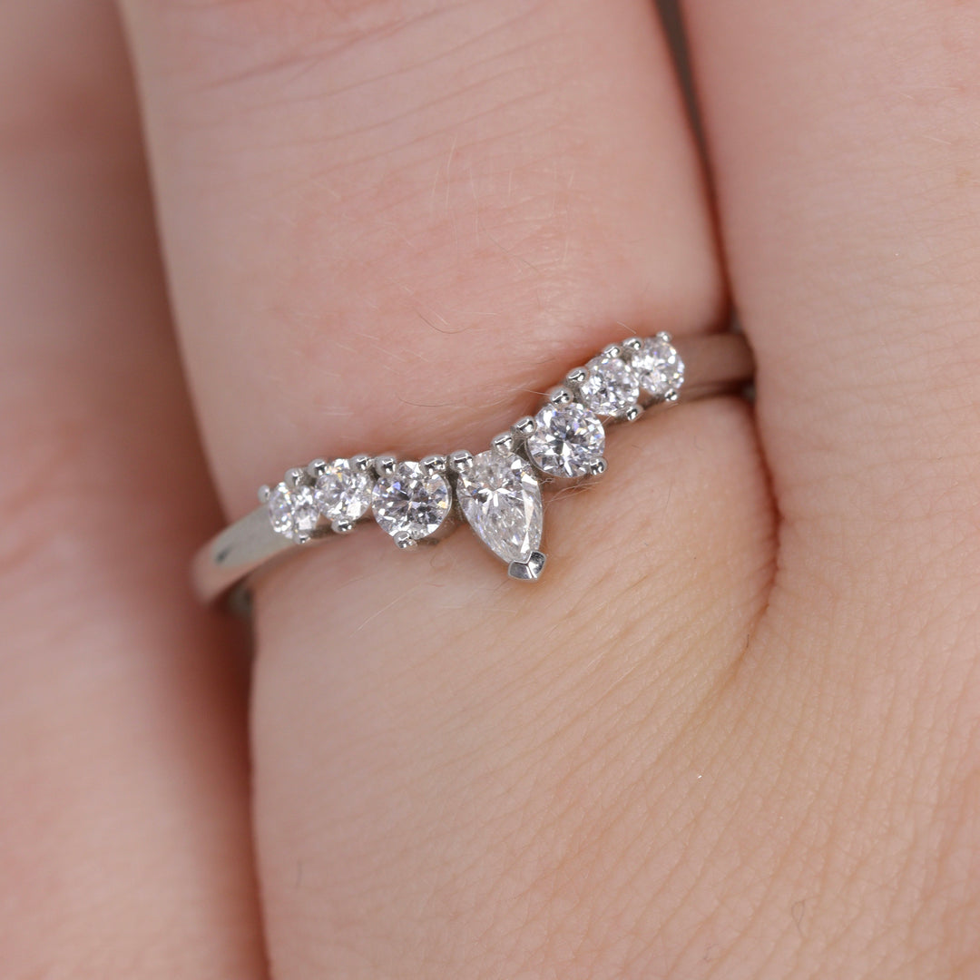 Emma - Diamond Tiara Wedding Ring - Made-to-Order Wedding Rings - Made-to-Order