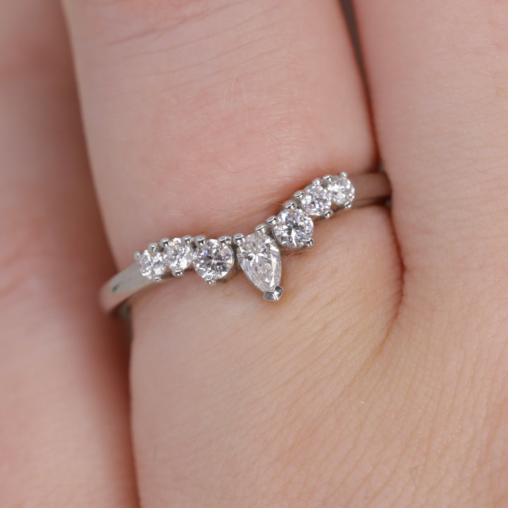 Emma - Diamond Tiara Wedding Ring - Made-to-Order Wedding Rings - Made-to-Order