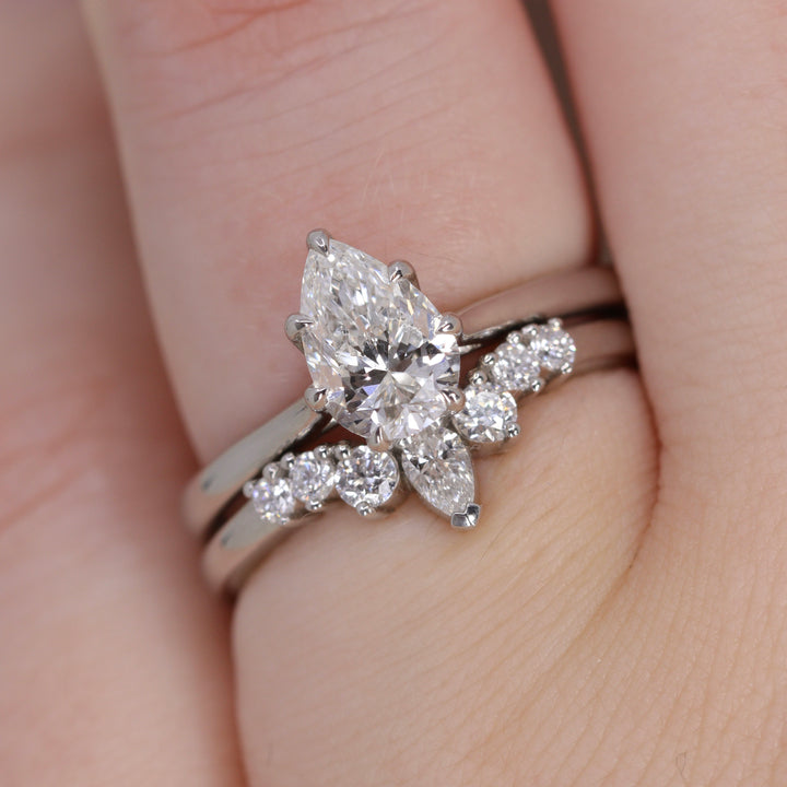 Emma - Diamond Tiara Wedding Ring - Made-to-Order Wedding Rings - Made-to-Order