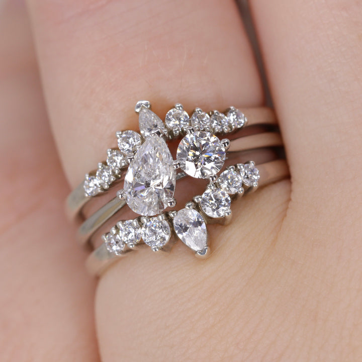 Emma Petite - Diamond Tiara Wedding Ring - Made-to-Order Wedding Rings - Made-to-Order