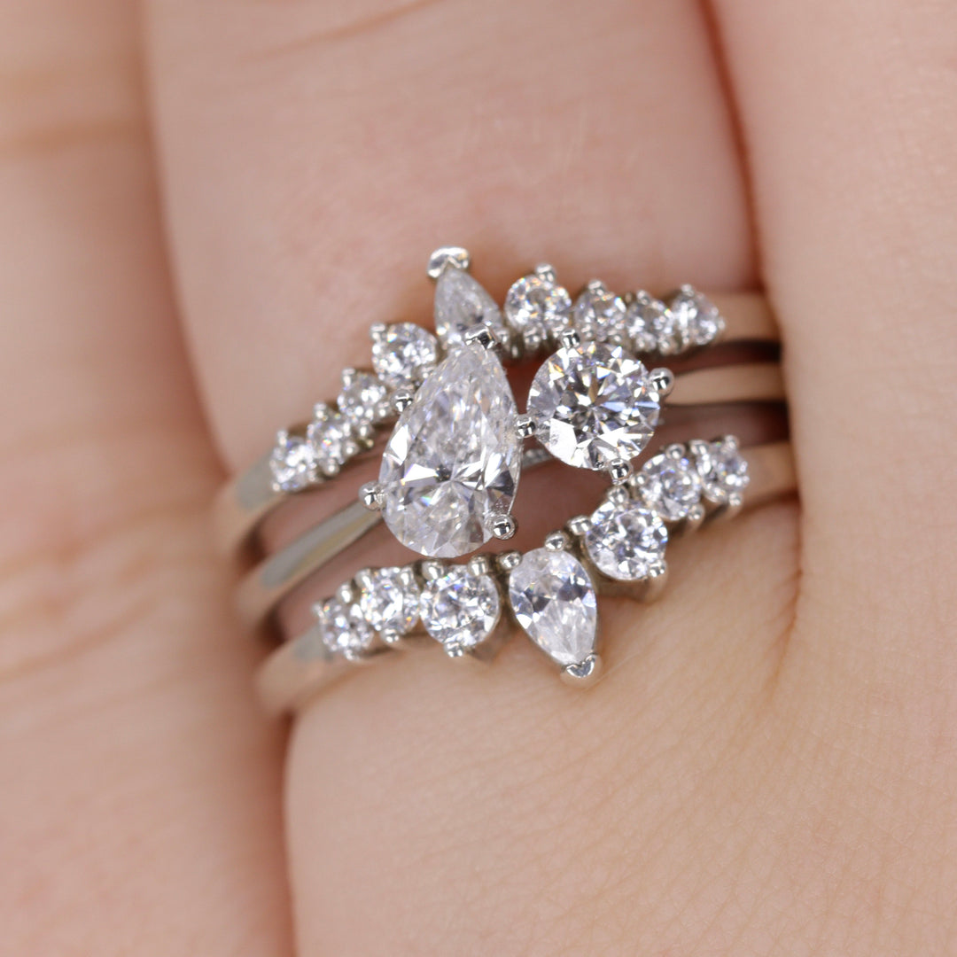 Emma - Diamond Tiara Wedding Ring - Made-to-Order Wedding Rings - Made-to-Order