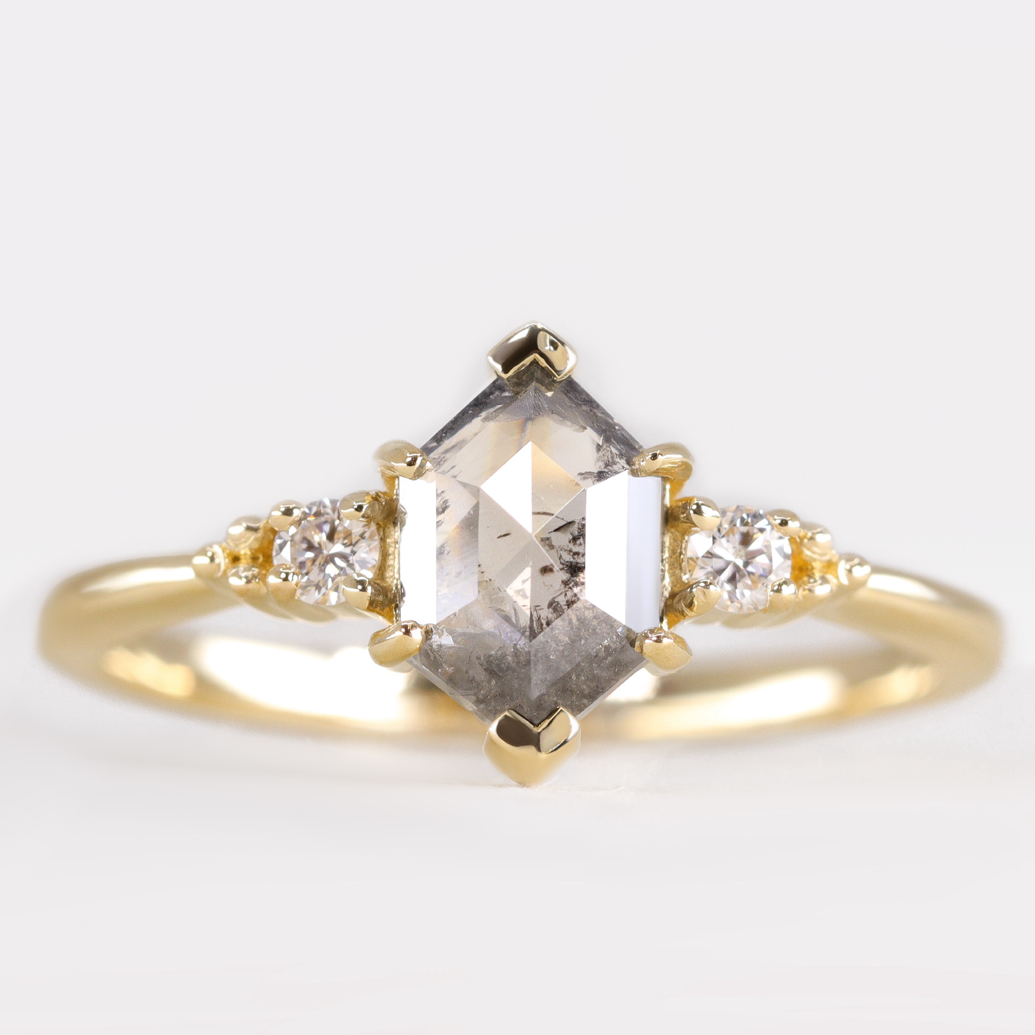 Gold engagement ring