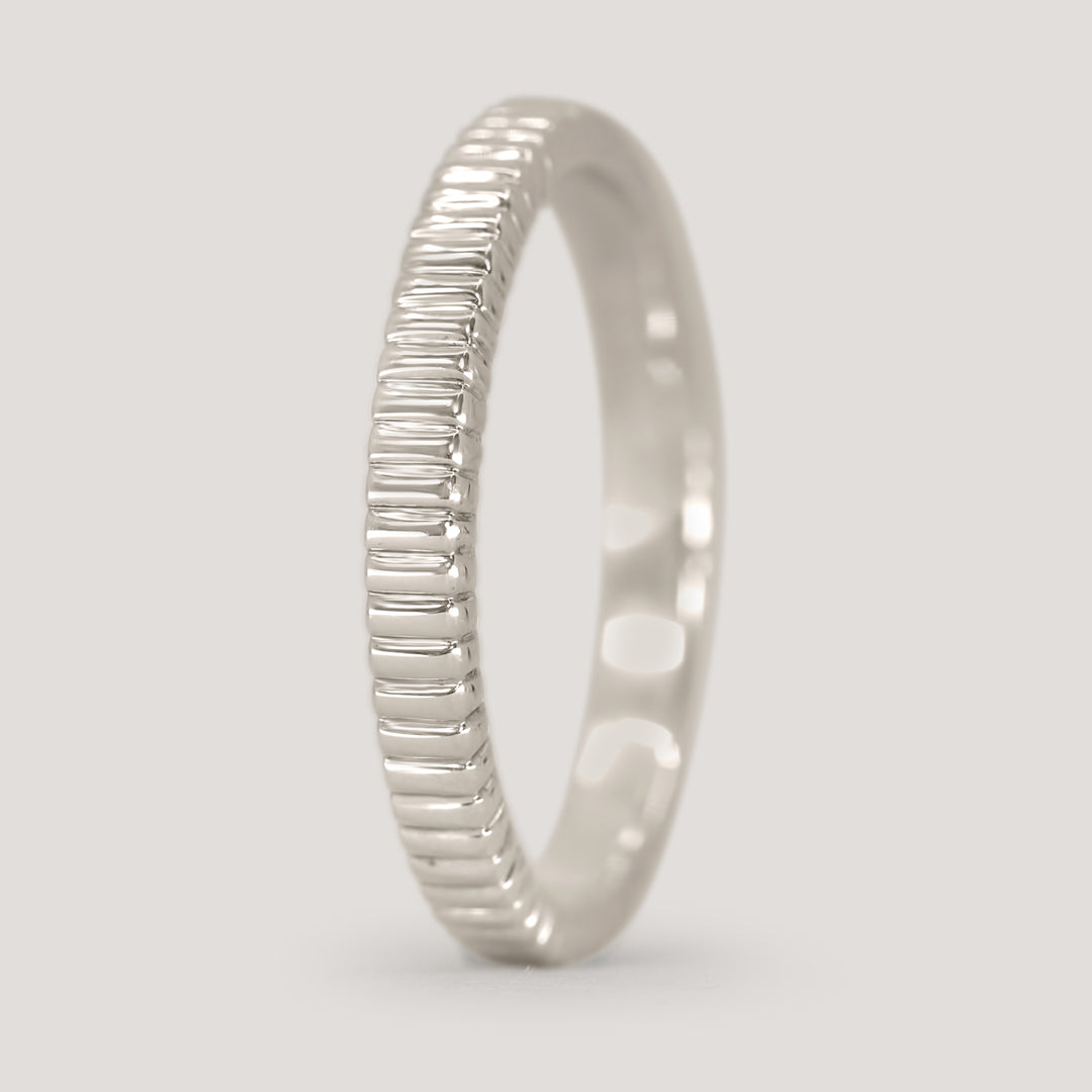 Gabrielle - Patterned Wedding Ring - Made-to-Order Wedding Rings - Made-to-Order