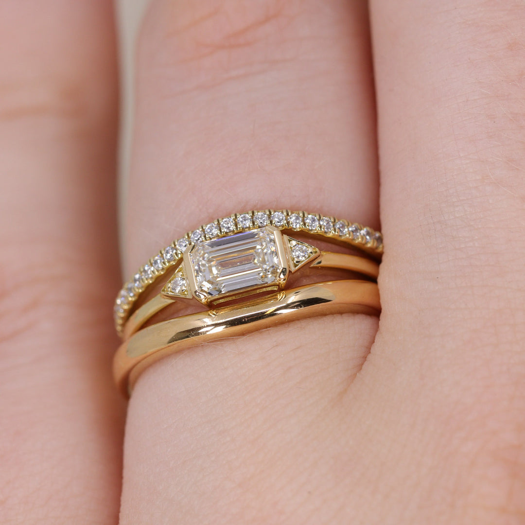 Hattie - Lab Grown Diamond Art Deco Ring - Ready-To-Wear Engagement Rings - Ready-to-Ship