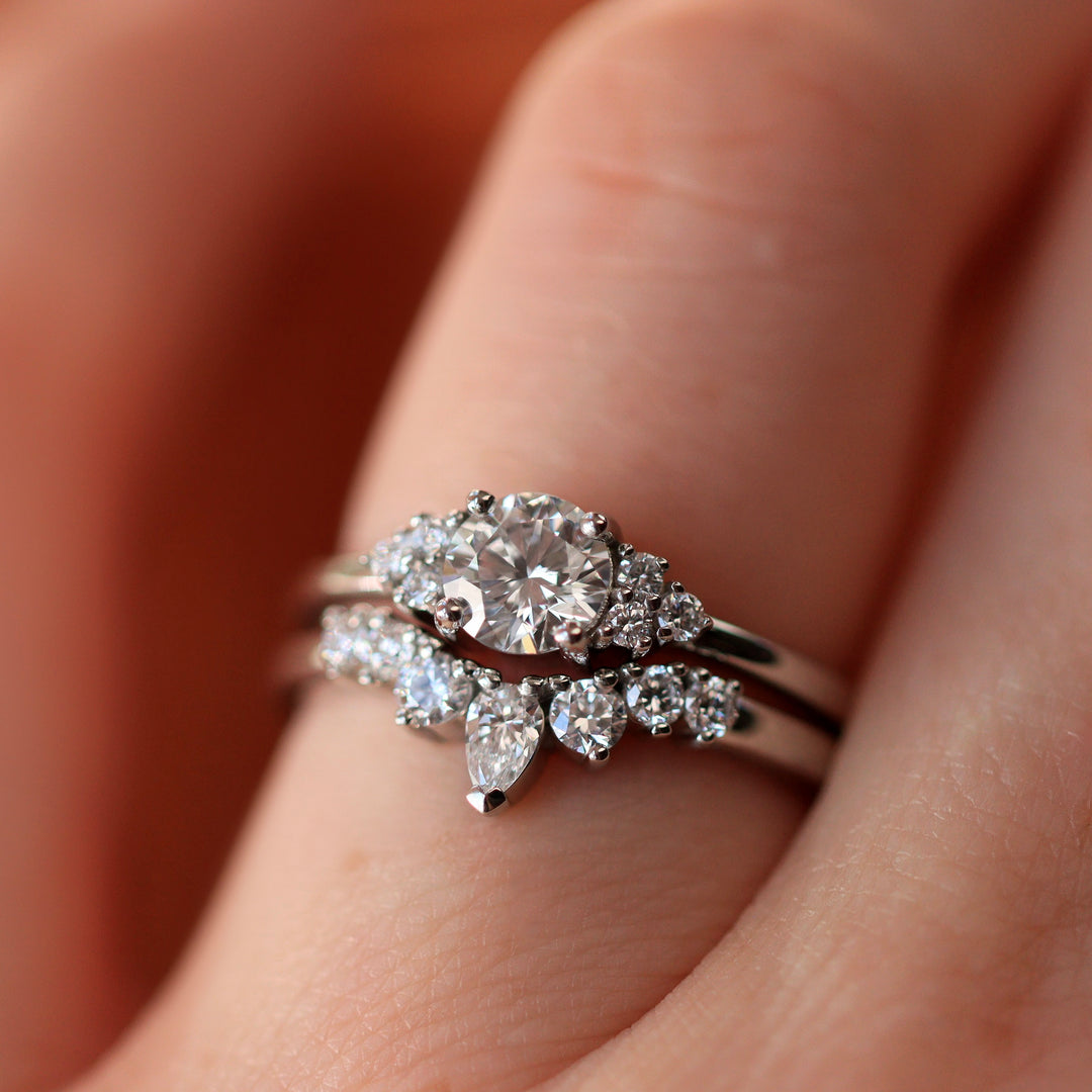 Emma - Diamond Tiara Wedding Ring - Made-to-Order Wedding Rings - Made-to-Order