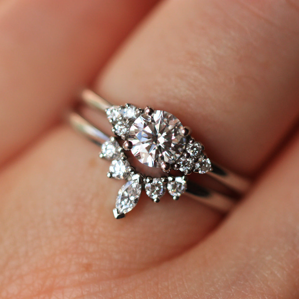 Winnie - Lab Grown Diamond Petite Tiara Wedding Ring - Ready-to-Wear Wedding Rings - Ready-to-Ship