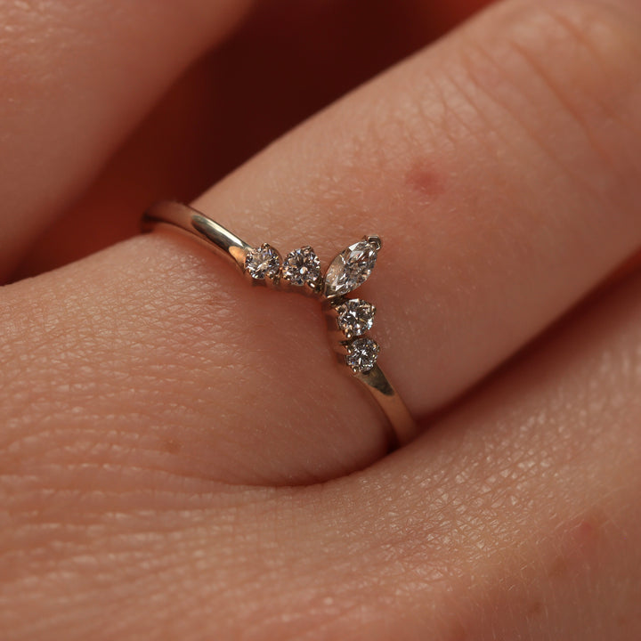 Winnie - Lab Grown Diamond Petite Tiara Wedding Ring - Ready-to-Wear Wedding Rings - Ready-to-Ship