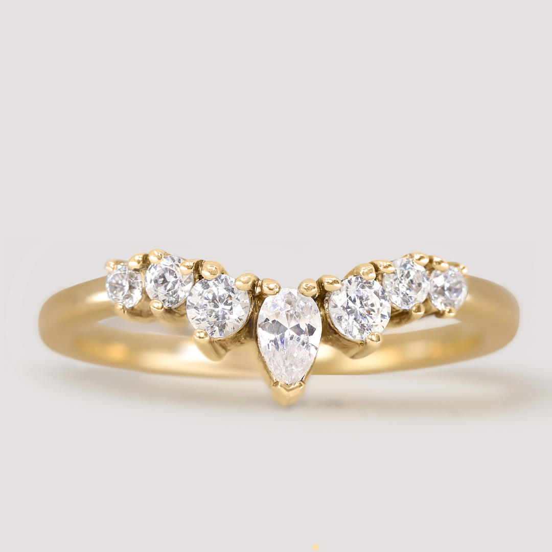 Emma - Diamond Tiara Wedding Ring - Made-to-Order Wedding Rings - Made-to-Order