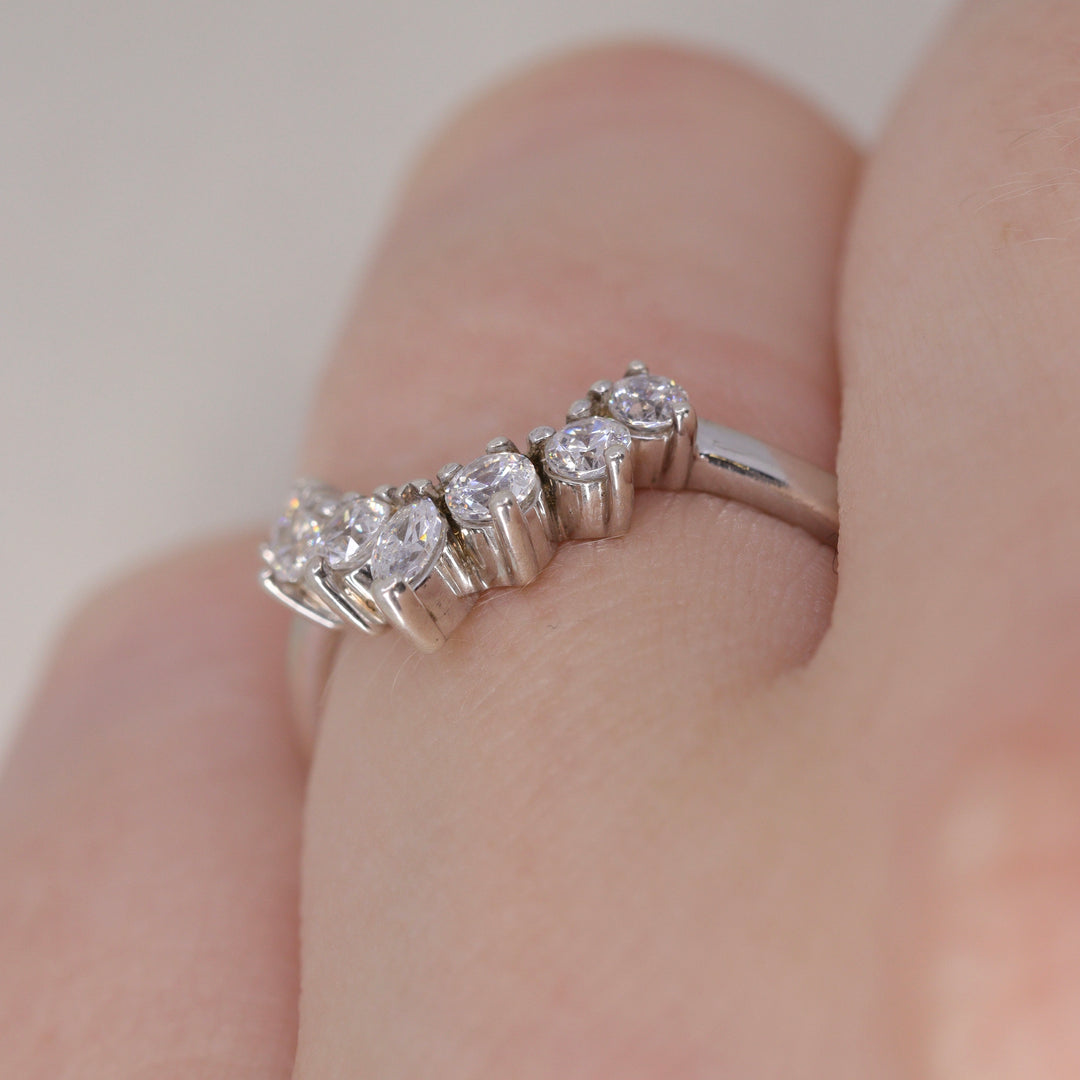 Joanie - Marquise Tiara Wedding Ring - Made-to-Order Wedding Rings - Made-to-Order