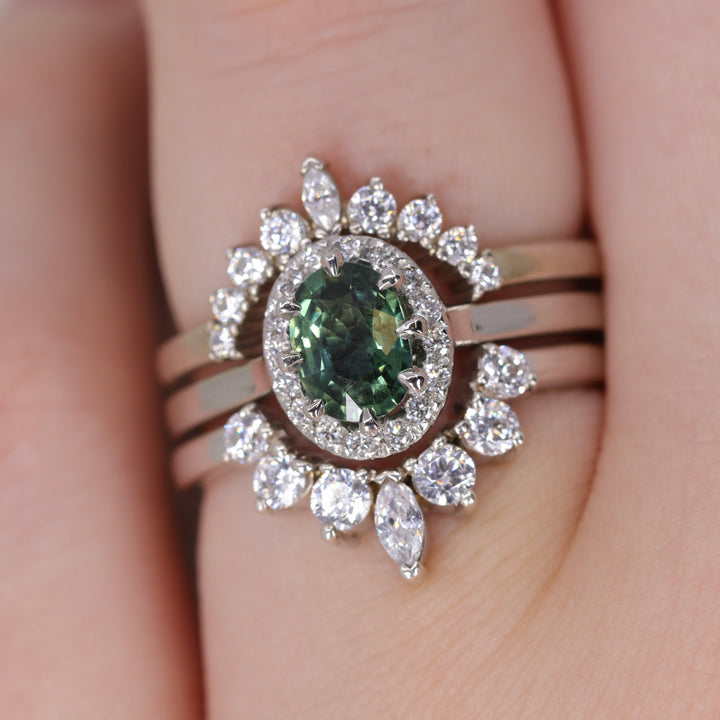 Joanie - Marquise Tiara Wedding Ring - Made-to-Order Wedding Rings - Made-to-Order