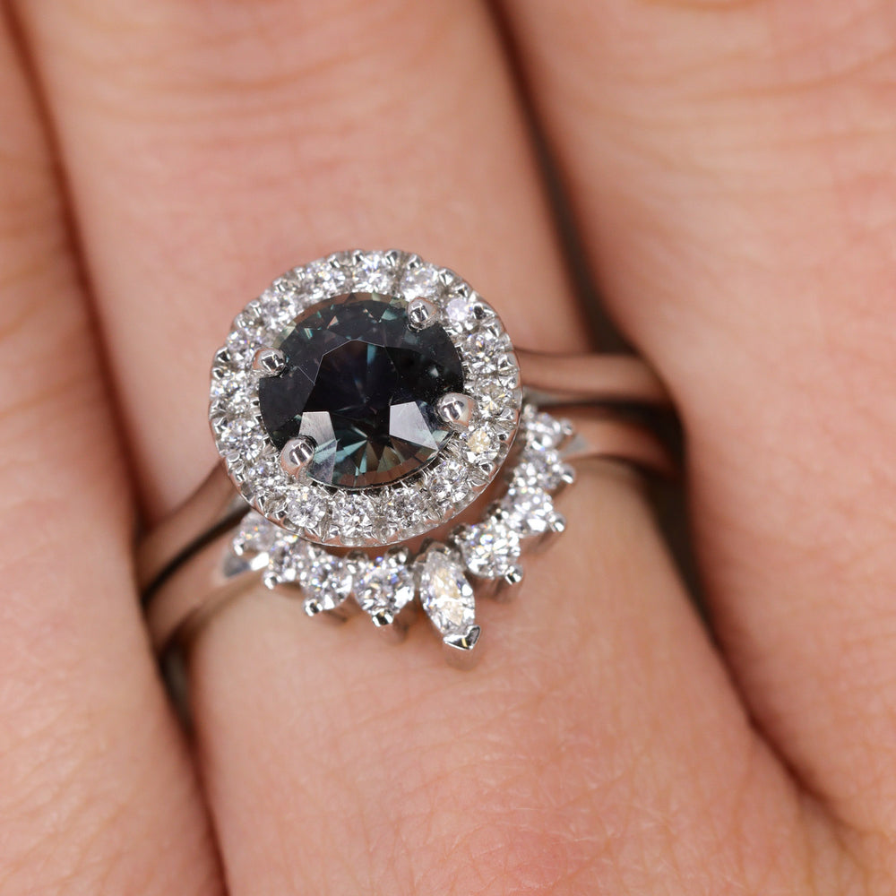 Joanie Petite - Marquise Diamond Tiara Wedding Ring - Made-to-Order Wedding Rings - Made-to-Order